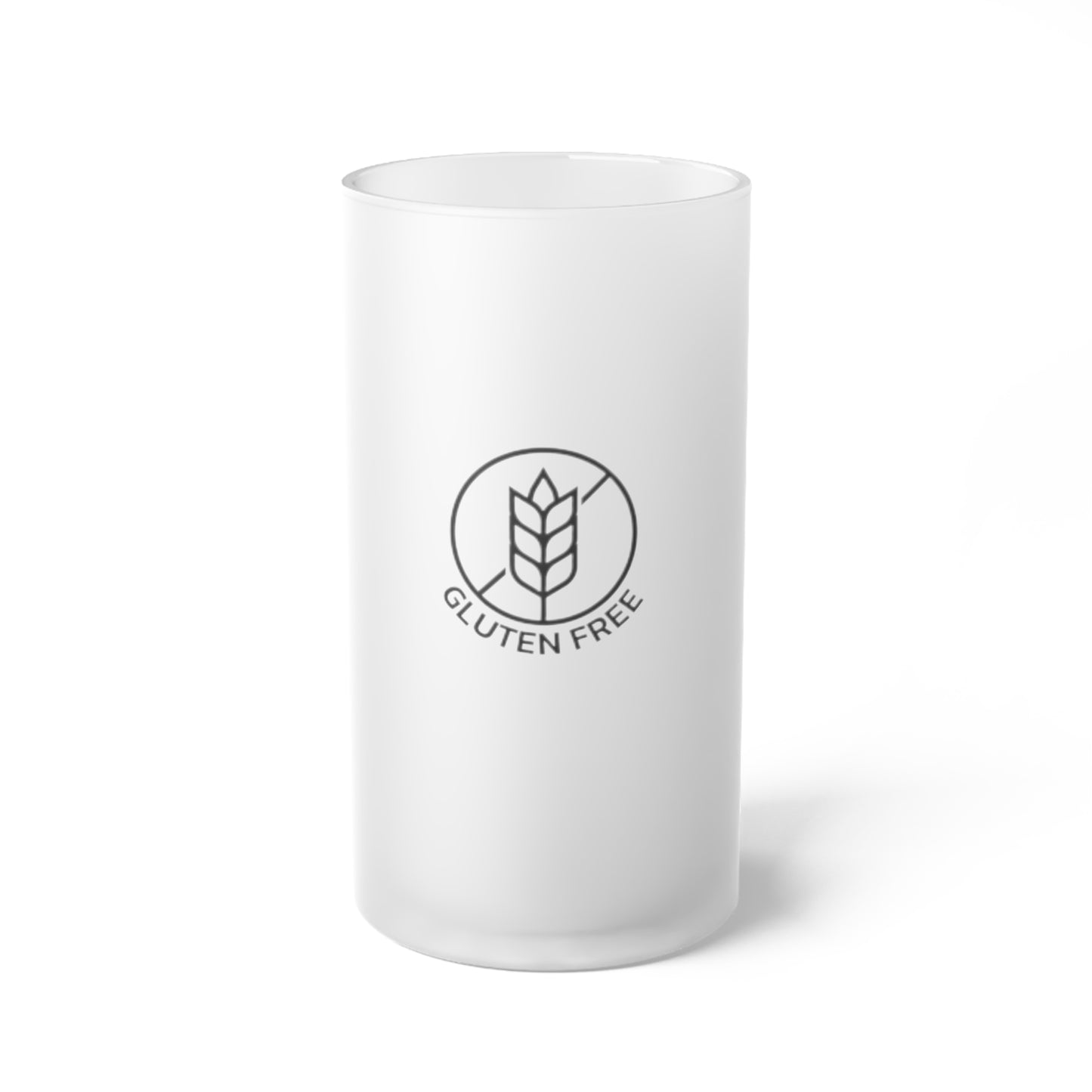 Gluten-Free Frosted Glass Beer Mug | Celiac Gift