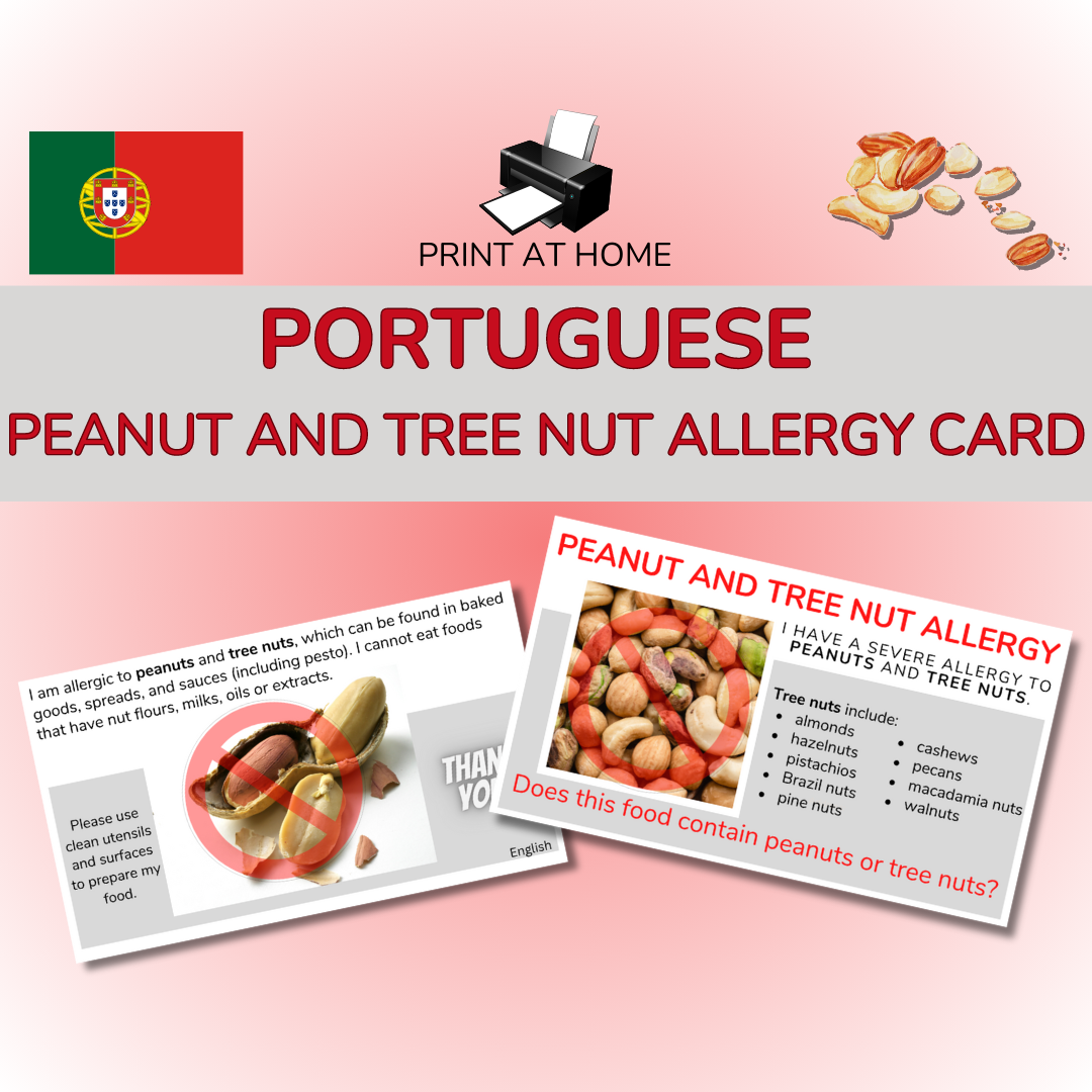 Peanut & Tree Nut Allergy Cards