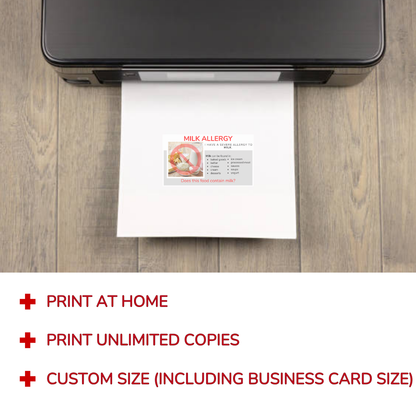 Spanish Milk Allergy Card - Printable Allergy Translation Card
