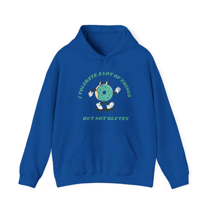 I Tolerate A Lot Of Things But Not Gluten Hoodie | Unisex Hooded Sweatshirt | Celiac Gift